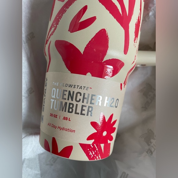 Stanley 30oz Quencher H2.0 FlowState Travel Tumbler Resort Floral Print NIB NWT - Picture 11 of 13